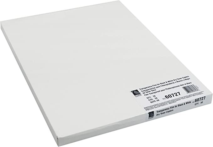 C-LINE Plain Paper Copier Transparencies, Clear, 8.5 x 11 in